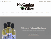 Tablet Screenshot of mccauleyolivegroves.com
